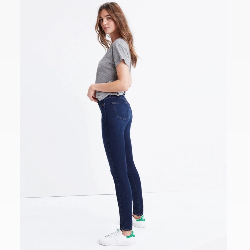 Madewell Skinny Jeans 9” High-Rise Skinny Stretch Med Dark Blue size 29